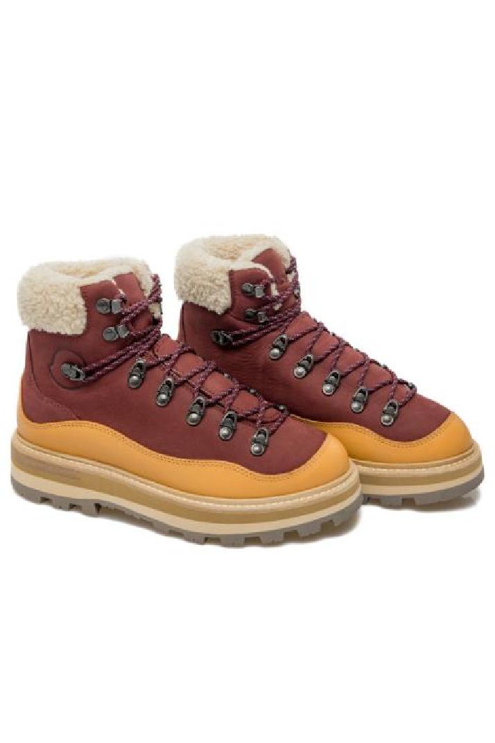 Moncler몽클레어 여성 부츠 Moncler peka trek hiking boots red